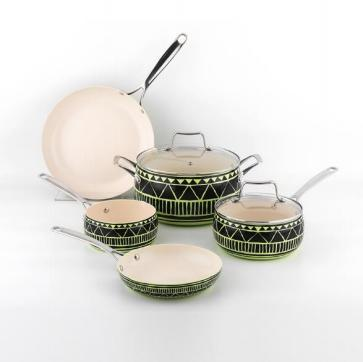 8PCS Belly-shaped Aluminum Cookware Set