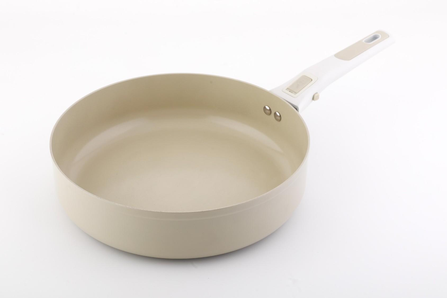 6PCS Stackable Aluminum Cookware Set with Detachable Handles