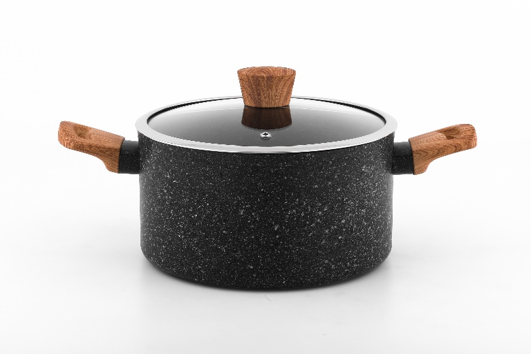 4PCS Aluminum Cookware Set with Non Stick Granite