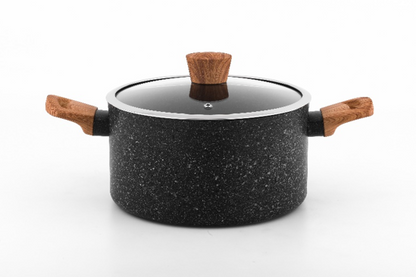 4PCS Aluminum Cookware Set with Non Stick Granite