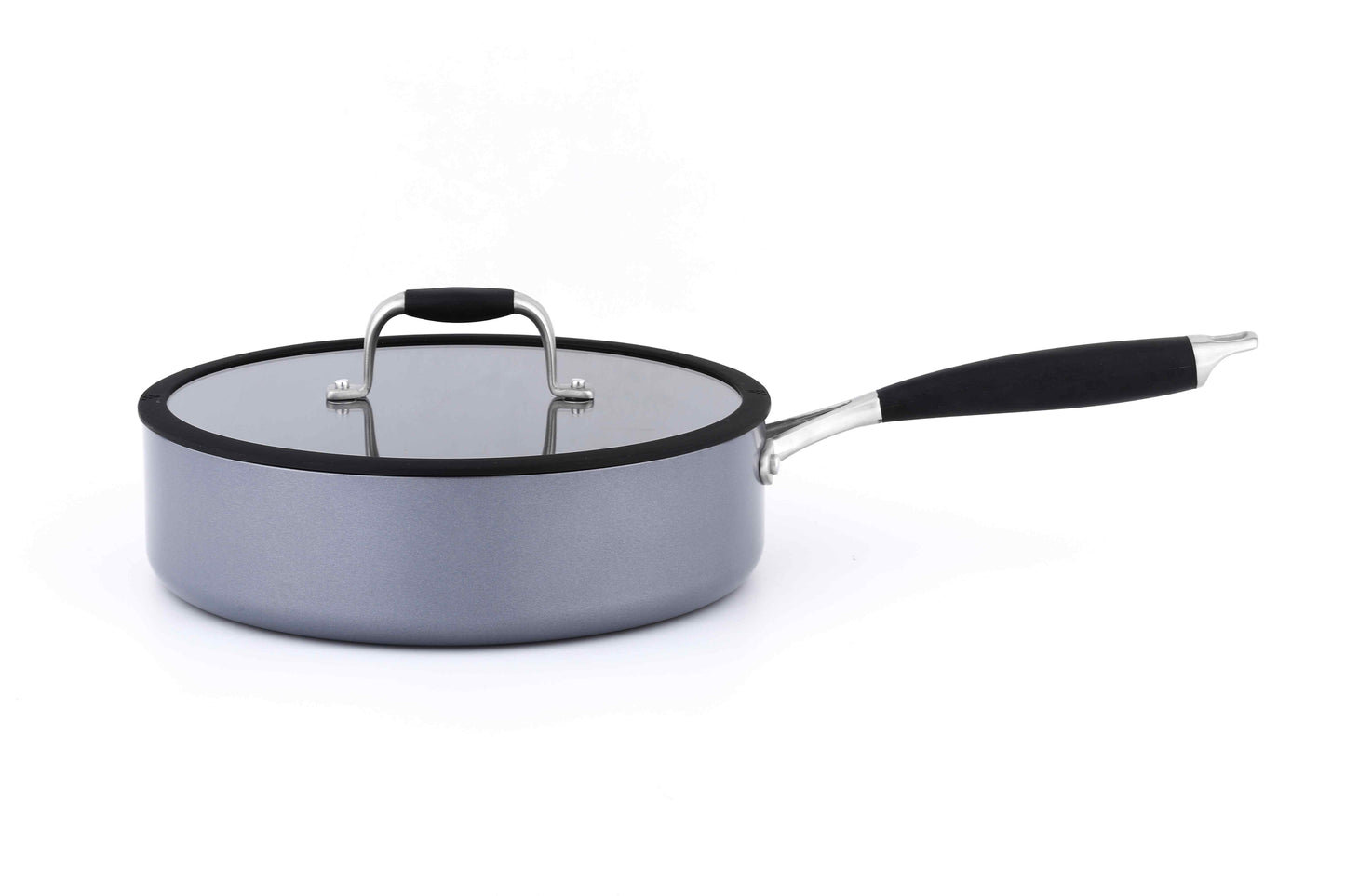 Essential Series Non Stick Cookware, 4QT, 26cm Saute pan with Glass Lid