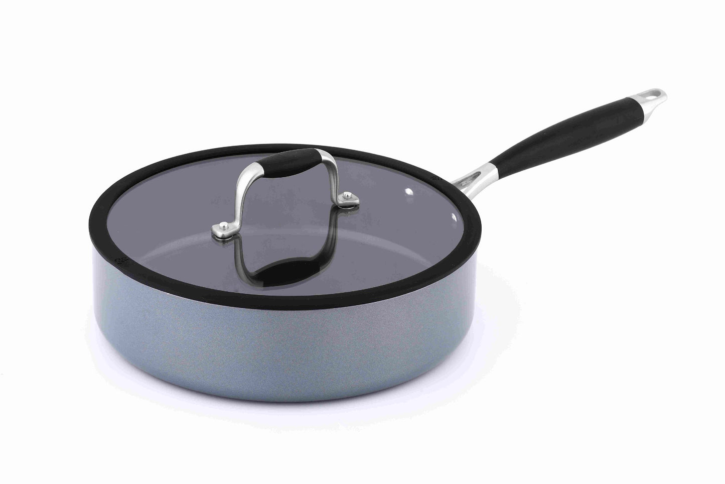 Essential Series Non Stick Cookware, 4QT, 26cm Saute pan with Glass Lid
